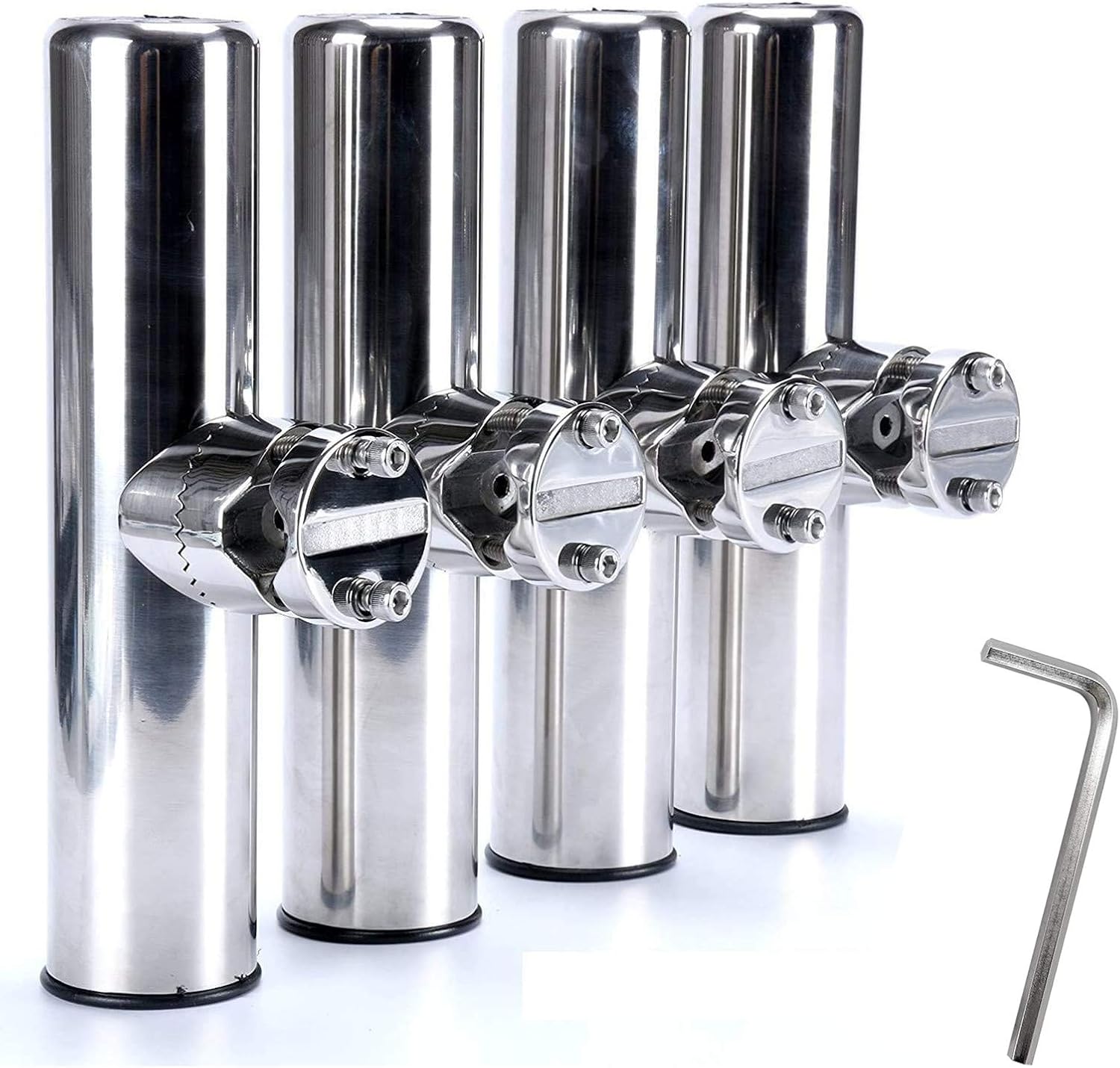 Rod Holder Fishing - Stainless Clamp Rod Holder Steel Mount