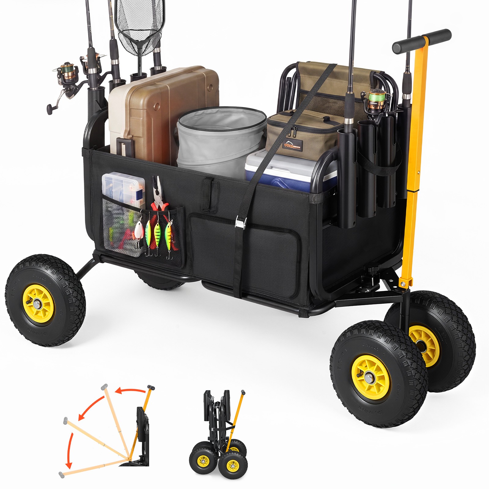 Rod Holder Fishing - Uimoso Foldable Beach Fishing Cart, 300