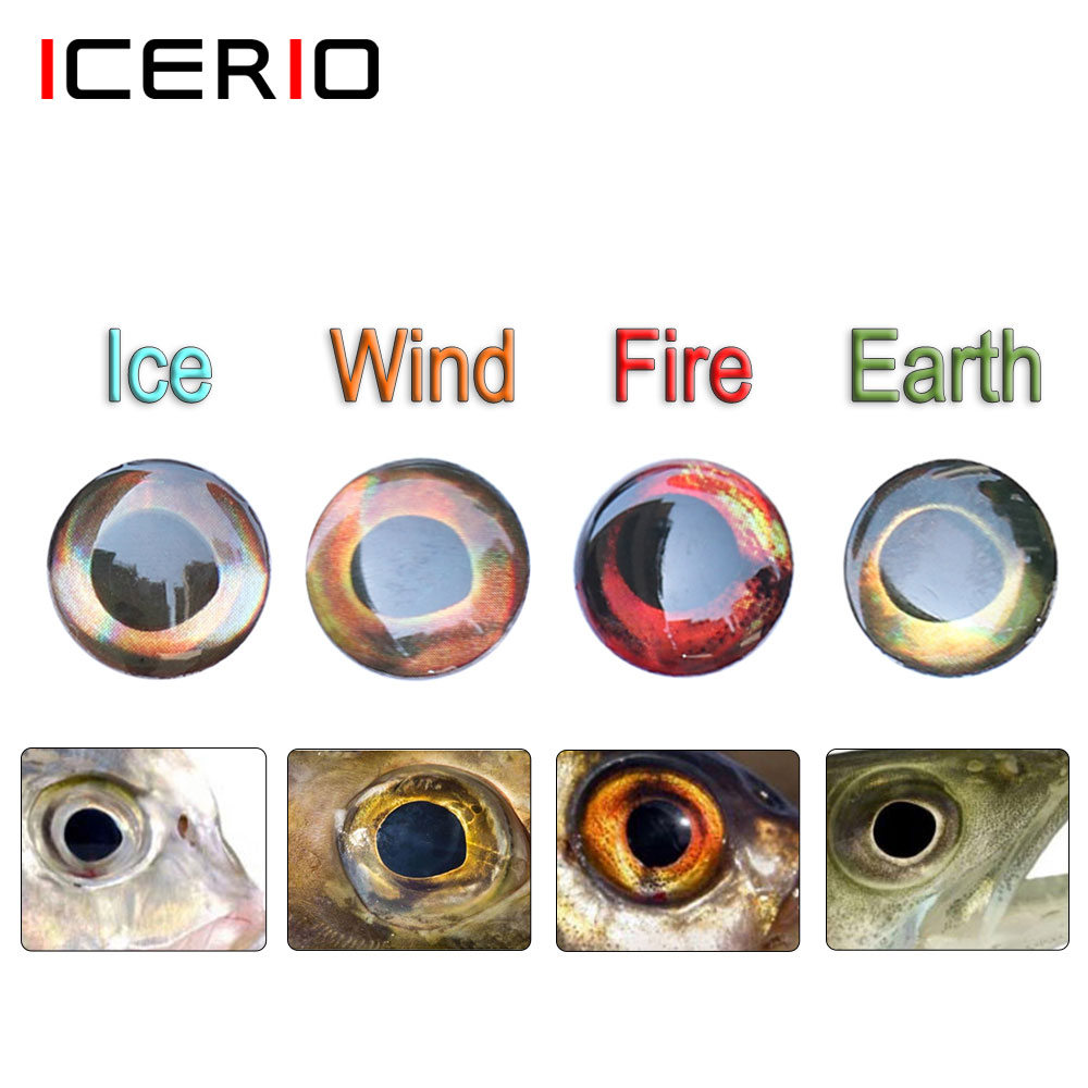 Fishing Equipment Fly - ICERIO 100PCS Holographic 3D 4D Fish