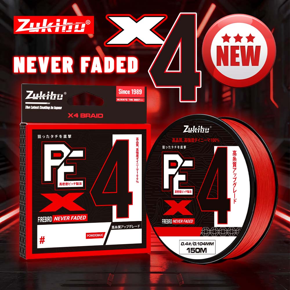 Fishing Equipment Bundle - ZUKIBO Firebird Never Faded 4 Strands