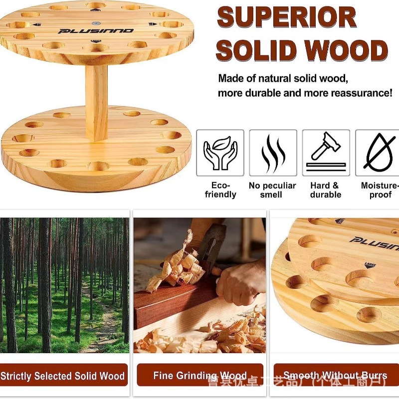 Round Solid Wood Fishing Rod S - Fishing Rod Pod review and price