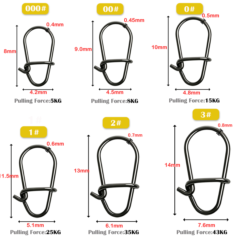 GOBAIT 100Pcs Black Stainless  - Fishing Equipment Used review and price