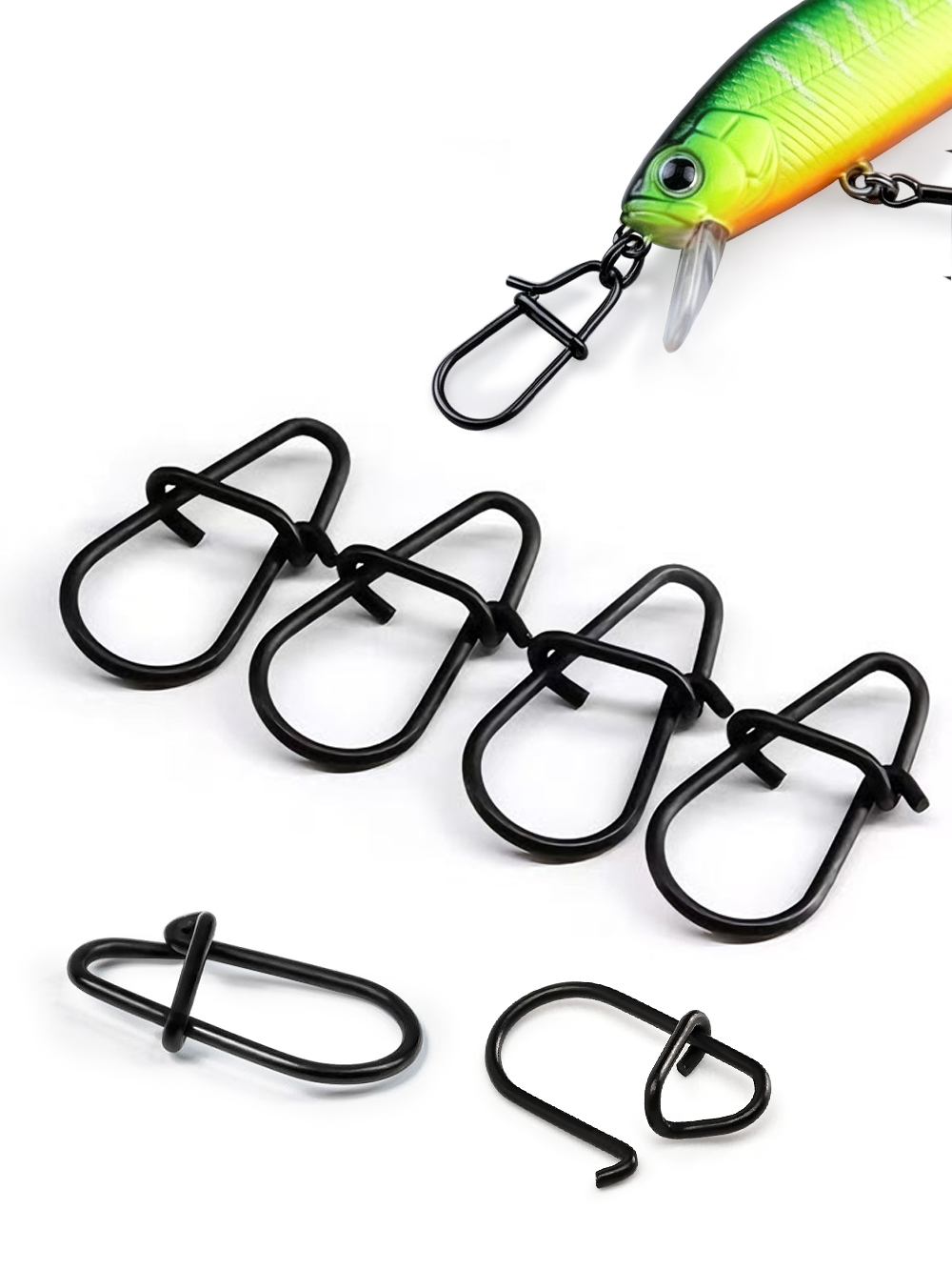 GOBAIT 100Pcs Black Stainless  - Fishing Equipment Used review and price