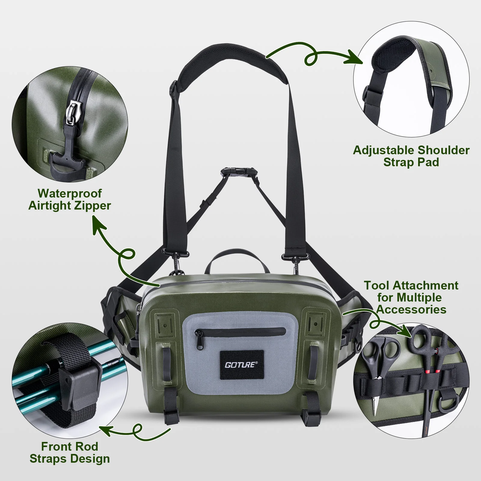 Gtoure Waterproof Fishing Tack - Fishing Equipment Fly review and price