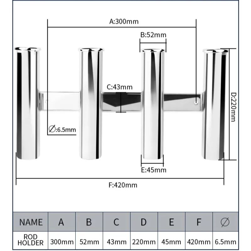 Stainless Steel 4 Tubes Rod Ho - Rod Holder Fishing review and price