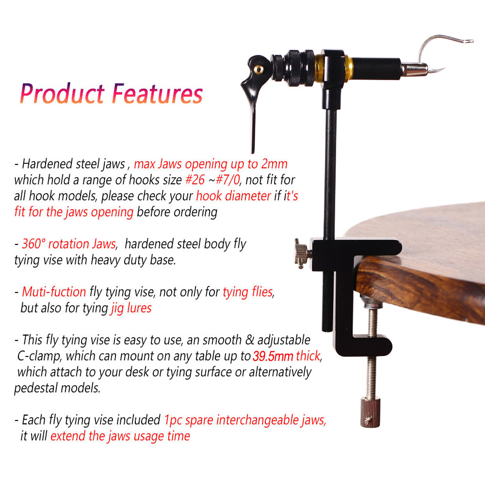 Bimoo 360° Rotation C-Clamp Fl - Fishing Equipment Fly review and price